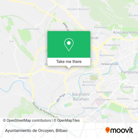 Ayuntamiento de Orcoyen map
