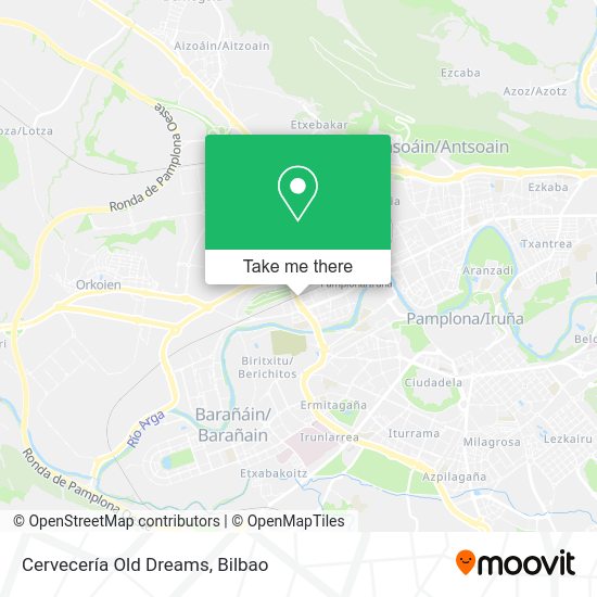Cervecería Old Dreams map
