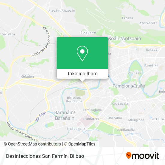 Desinfecciones San Fermín map