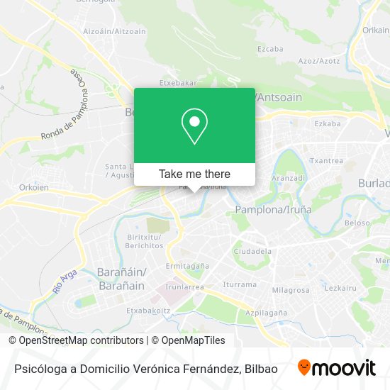 Psicóloga a Domicilio Verónica Fernández map