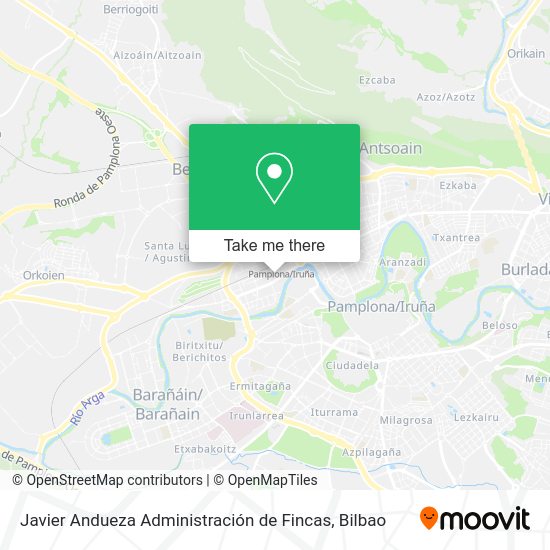 Javier Andueza Administración de Fincas map