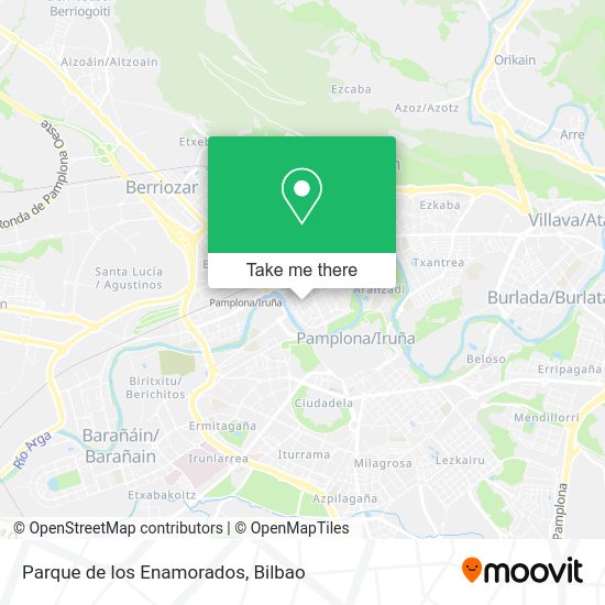 Parque de los Enamorados map