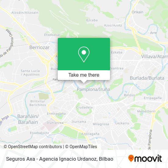 Seguros Axa - Agencia Ignacio Urdanoz map