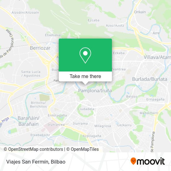 Viajes San Fermín map