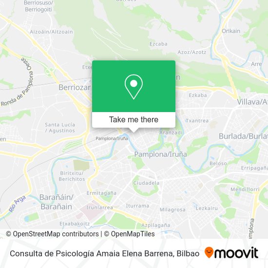Consulta de Psicología Amaia Elena Barrena map