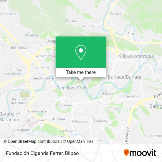 Fundación Ciganda Ferrer map