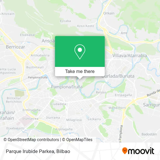 Parque Irubide Parkea map