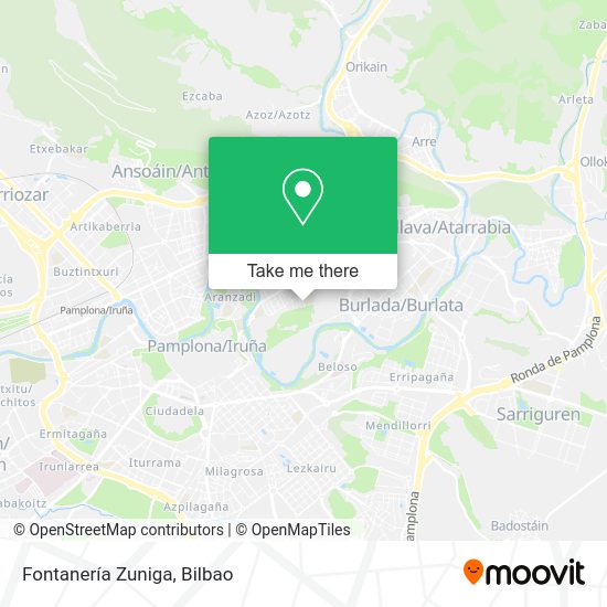 Fontanería Zuniga map