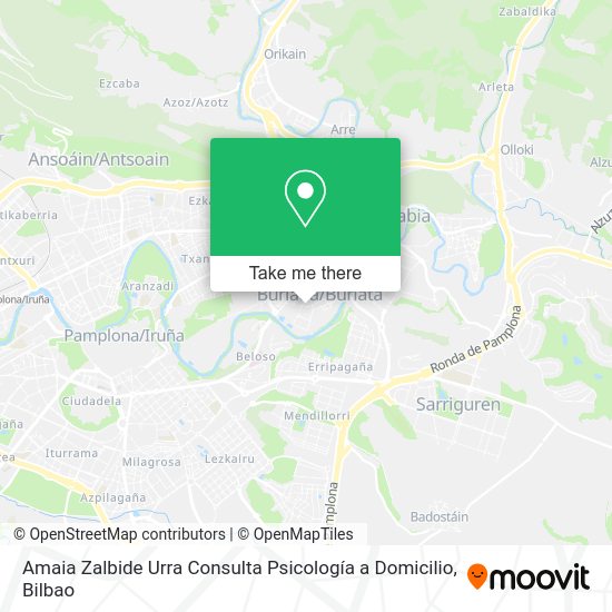 Amaia Zalbide Urra Consulta Psicología a Domicilio map