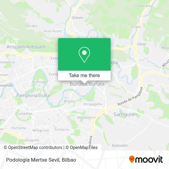 Podología Mertxe Sevil map