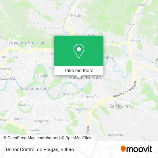 Denor Control de Plagas map
