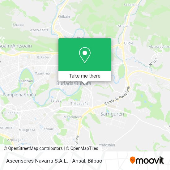Ascensores Navarra S.A.L. - Ansal map