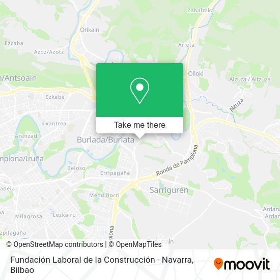 Fundación Laboral de la Construcción - Navarra map