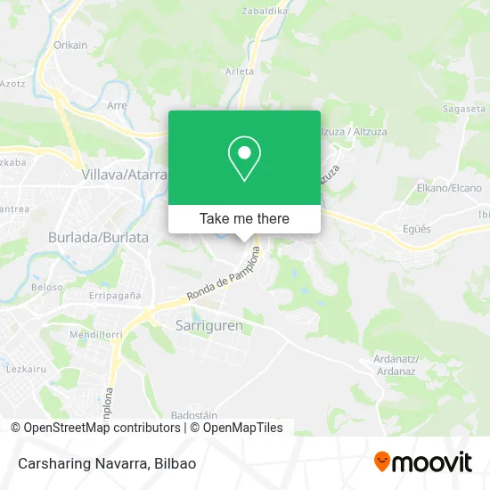 Carsharing Navarra map