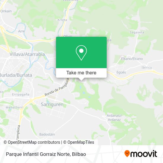 Parque Infantil Gorraiz Norte map