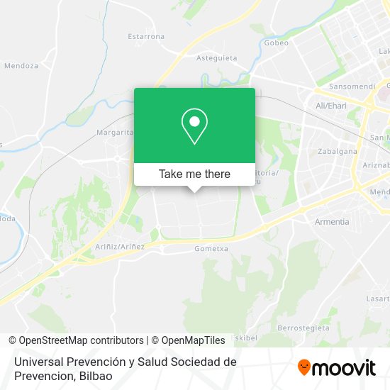 Universal Prevención y Salud Sociedad de Prevencion map