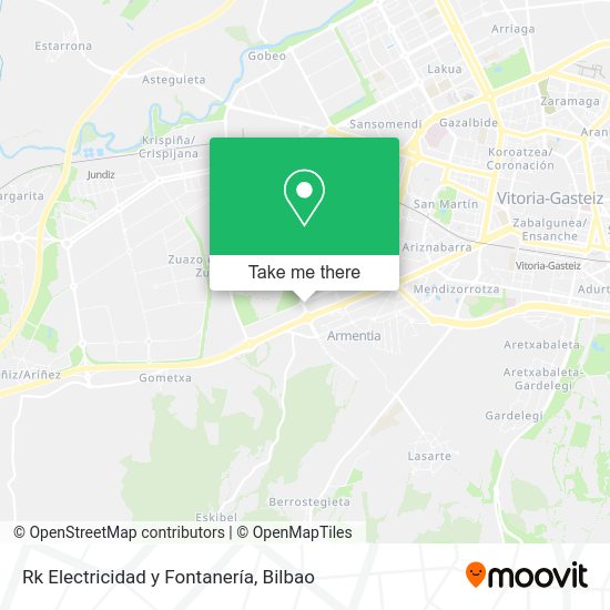 Rk Electricidad y Fontanería map