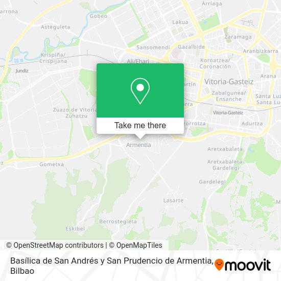 Basílica de San Andrés y San Prudencio de Armentia map