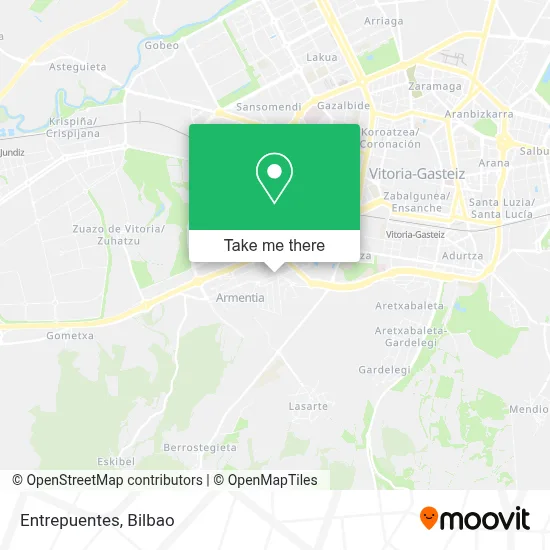 Entrepuentes map