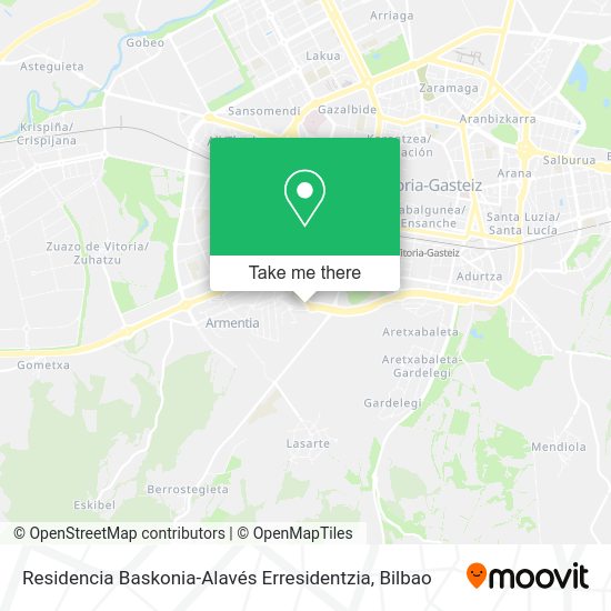 Residencia Baskonia-Alavés Erresidentzia map