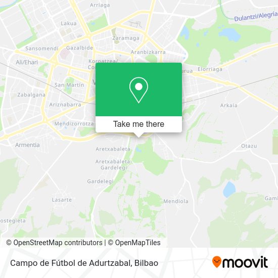 Campo de Fútbol de Adurtzabal map