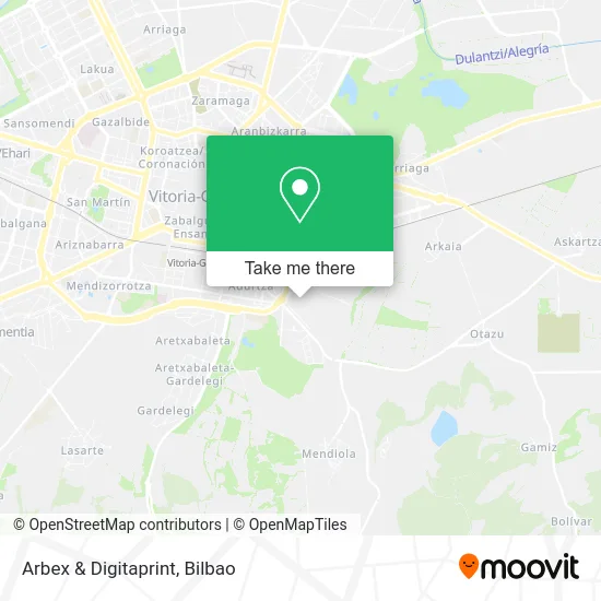 Arbex & Digitaprint map