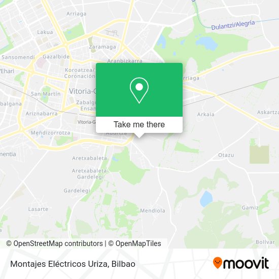 Montajes Eléctricos Uriza map