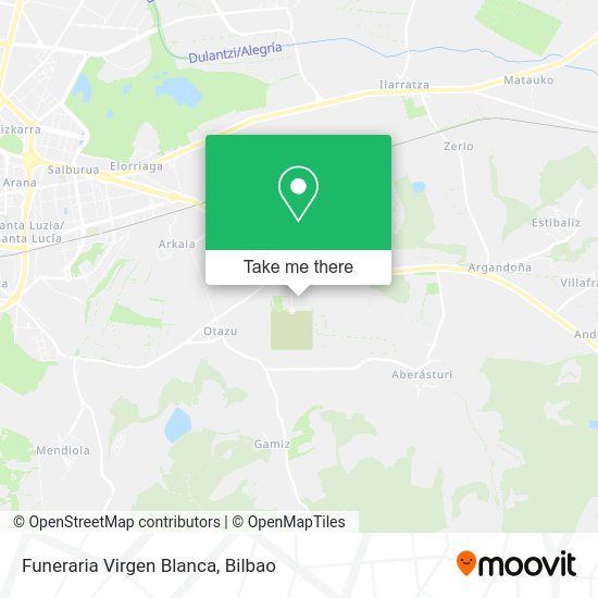 Funeraria Virgen Blanca map