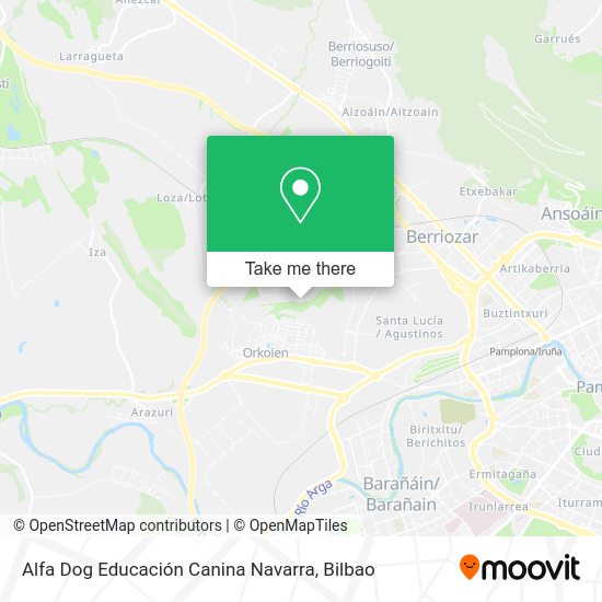 Alfa Dog Educación Canina Navarra map