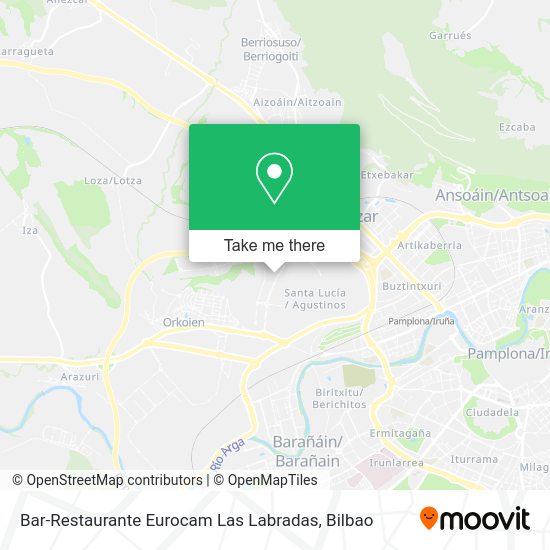 Bar-Restaurante Eurocam Las Labradas map