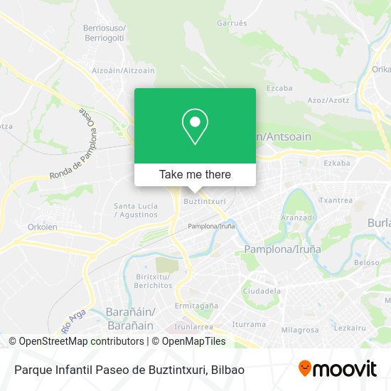 Parque Infantil Paseo de Buztintxuri map