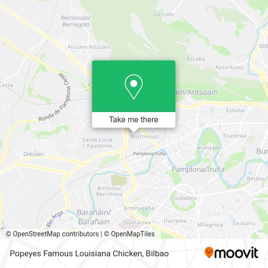 Popeyes Famous Louisiana Chicken map