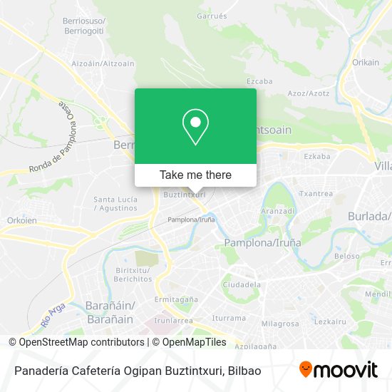 Panadería Cafetería Ogipan Buztintxuri map