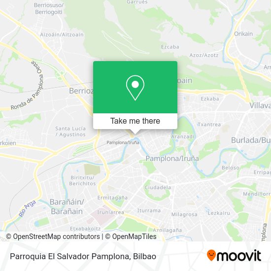 Parroquia El Salvador Pamplona map