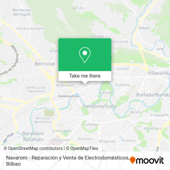 Navarom - Reparación y Venta de Electrodomésticos map