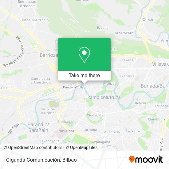 Ciganda Comunicación map