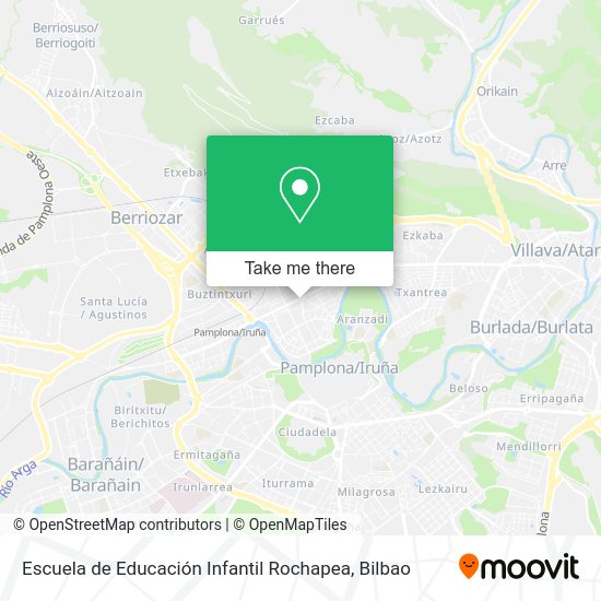 Escuela de Educación Infantil Rochapea map