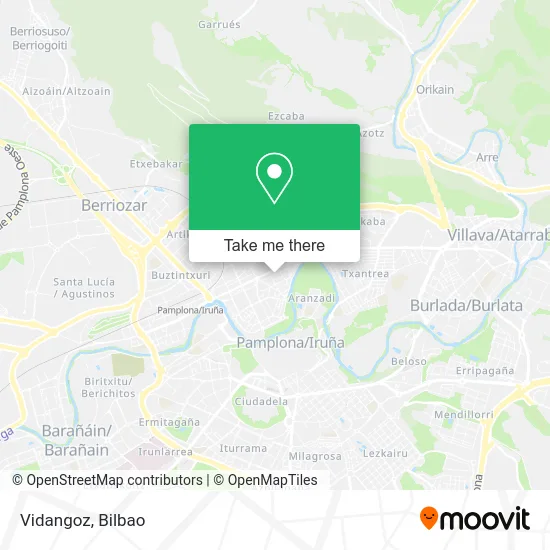 mapa Vidangoz