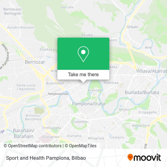 Sport and Health Pamplona map