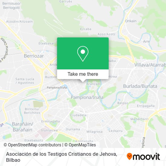Asociación de los Testigos Cristianos de Jehova map
