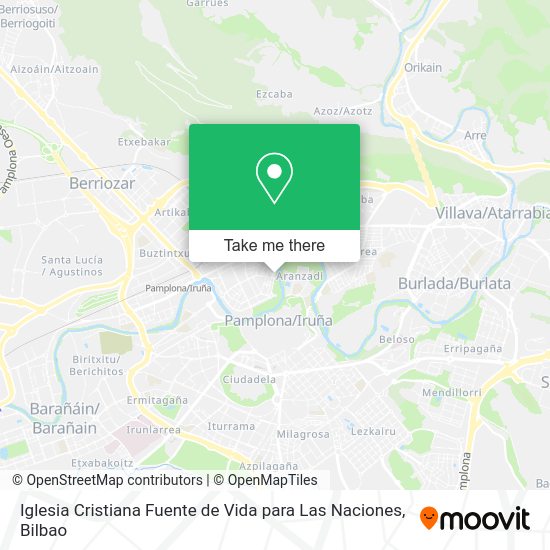 Iglesia Cristiana Fuente de Vida para Las Naciones map