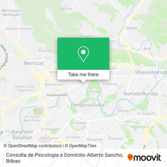 Consulta de Psicología a Domicilio Alberto Sancho map