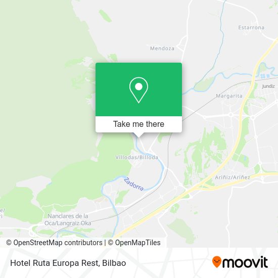 Hotel Ruta Europa Rest map