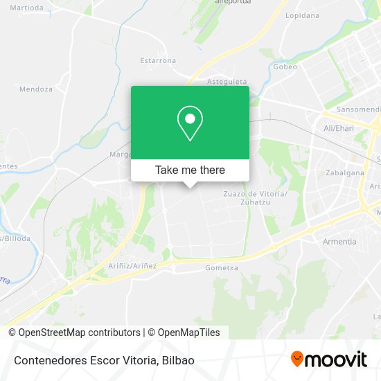 Contenedores Escor Vitoria map