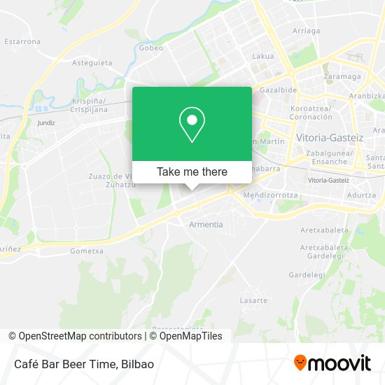 Café Bar Beer Time map
