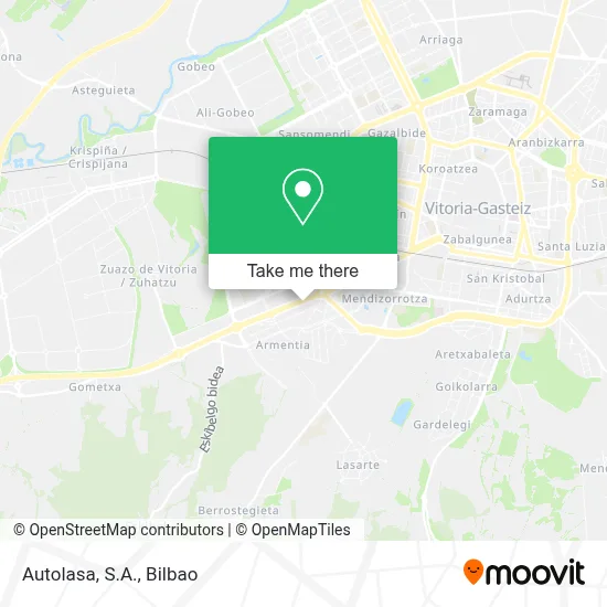 Autolasa, S.A. map
