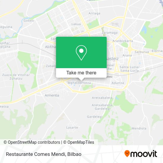 Restaurante Comes Mendi map