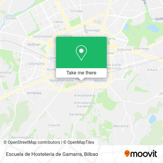 Escuela de Hostelería de Gamarra map