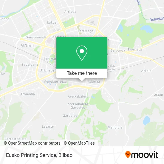 Eusko Printing Service map