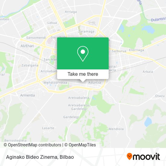 Aginako Bideo Zinema map